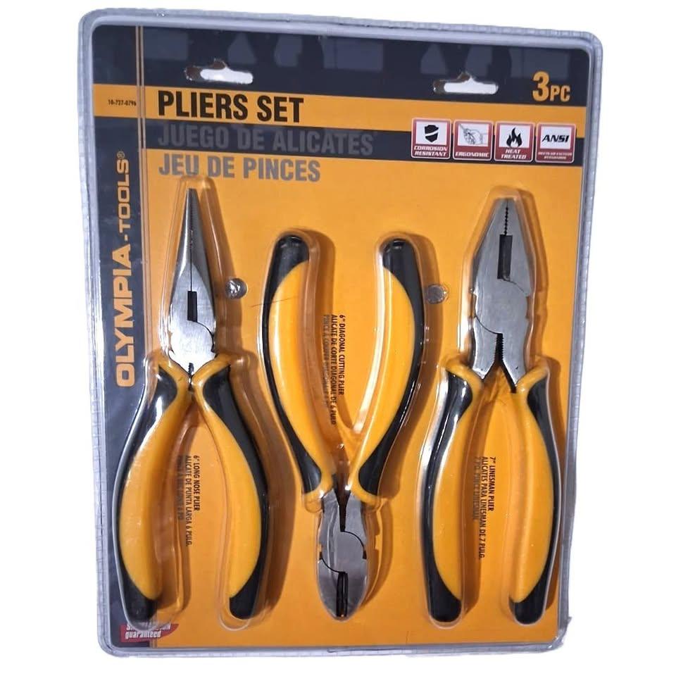 Olympia Tools Pliers Set – 3 Pieces