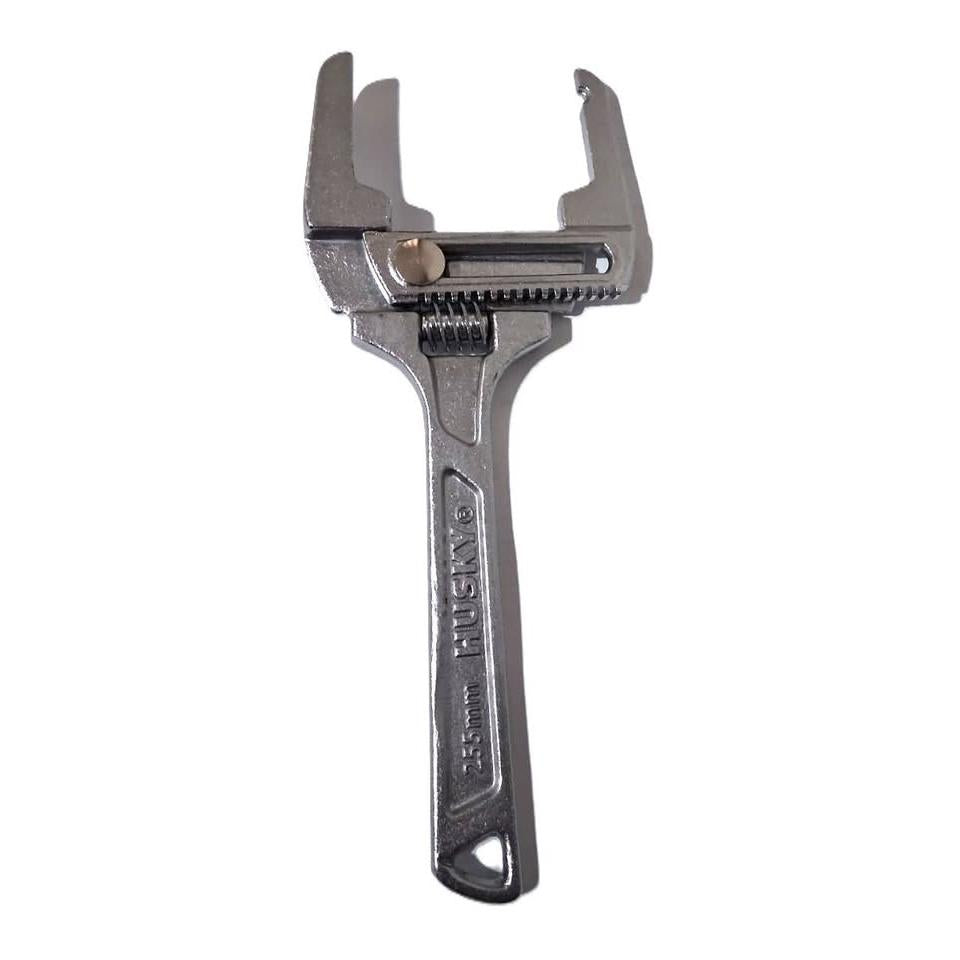 Husky 10" Adjustable Plumbing Wrench – Wide Jaw, Drop Forged (255mm)