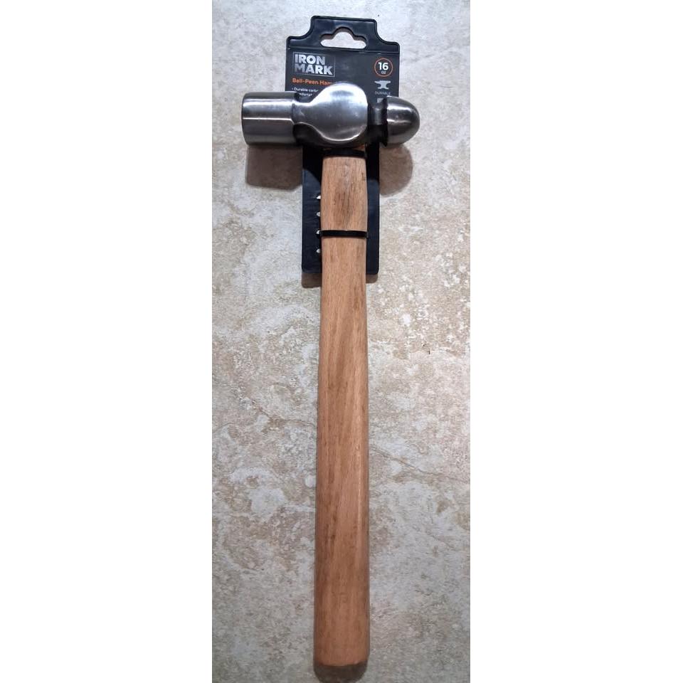 Iron Mark 16 oz Ball-Peen Hammer – Carbon Steel, Hardwood Handle