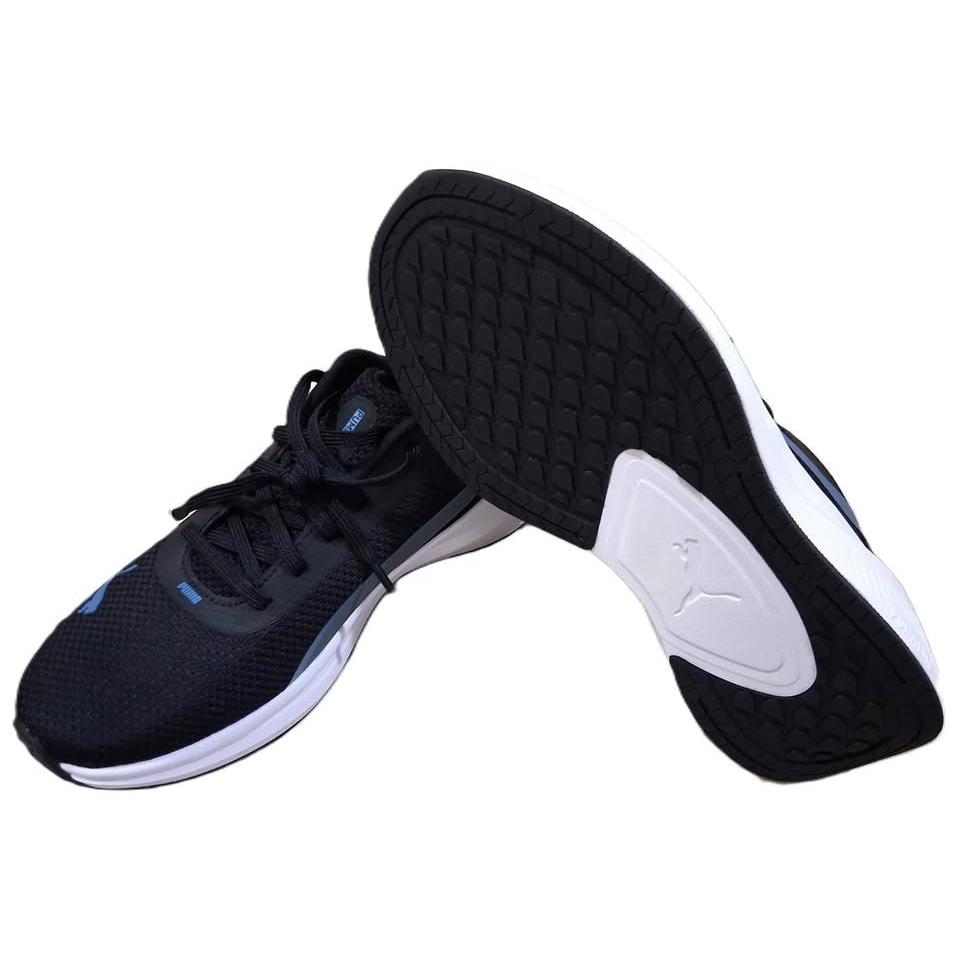 Puma Flyer Lite PumaLite – Tenis Running Hombre Negro/Azul Acero/Blanco – Tallas US 9.5, 10 y 11
