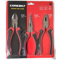 CoreBilt Comfort Grip Pliers Set – 3 Pieces