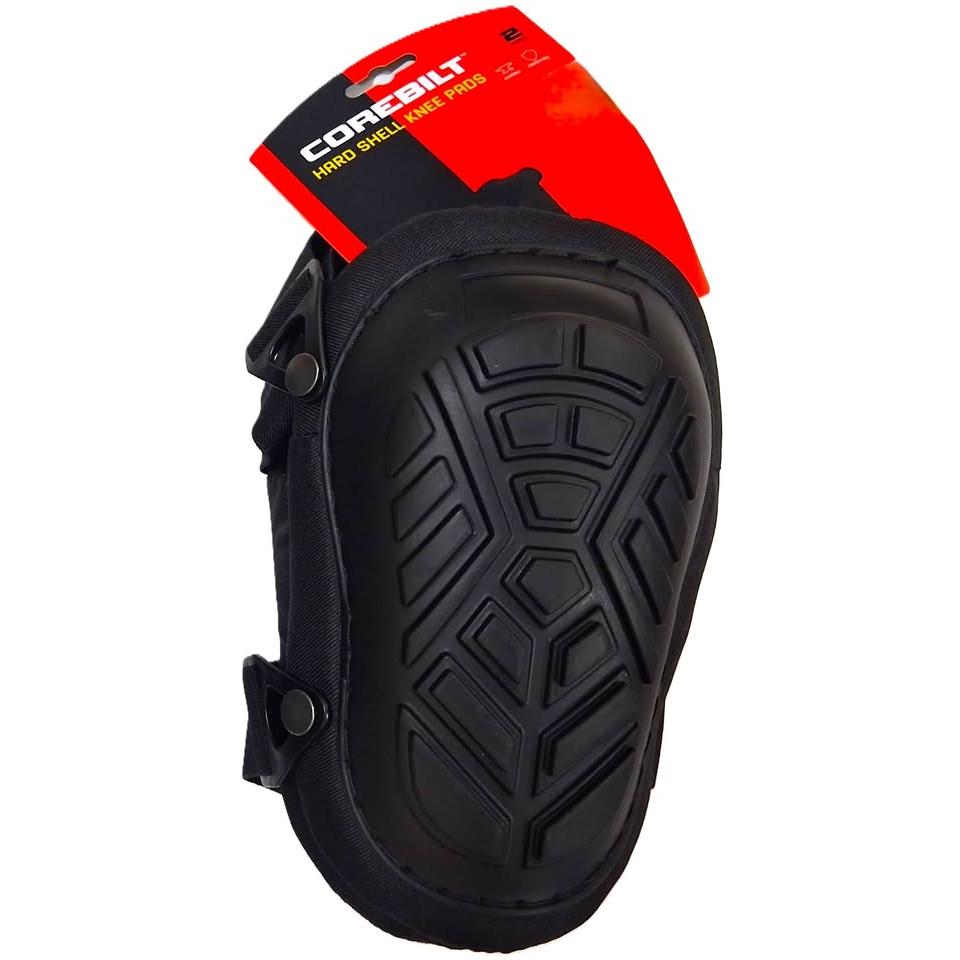 CoreBilt Hard Shell Knee Pads – Gel/Foam, Adjustable Straps (Pair)