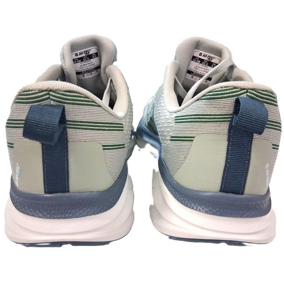 Hi-Tec Pro Running – Tenis Deportivo Hombre Gris/Verde Menta/Azul Acero – Talla US 10.5