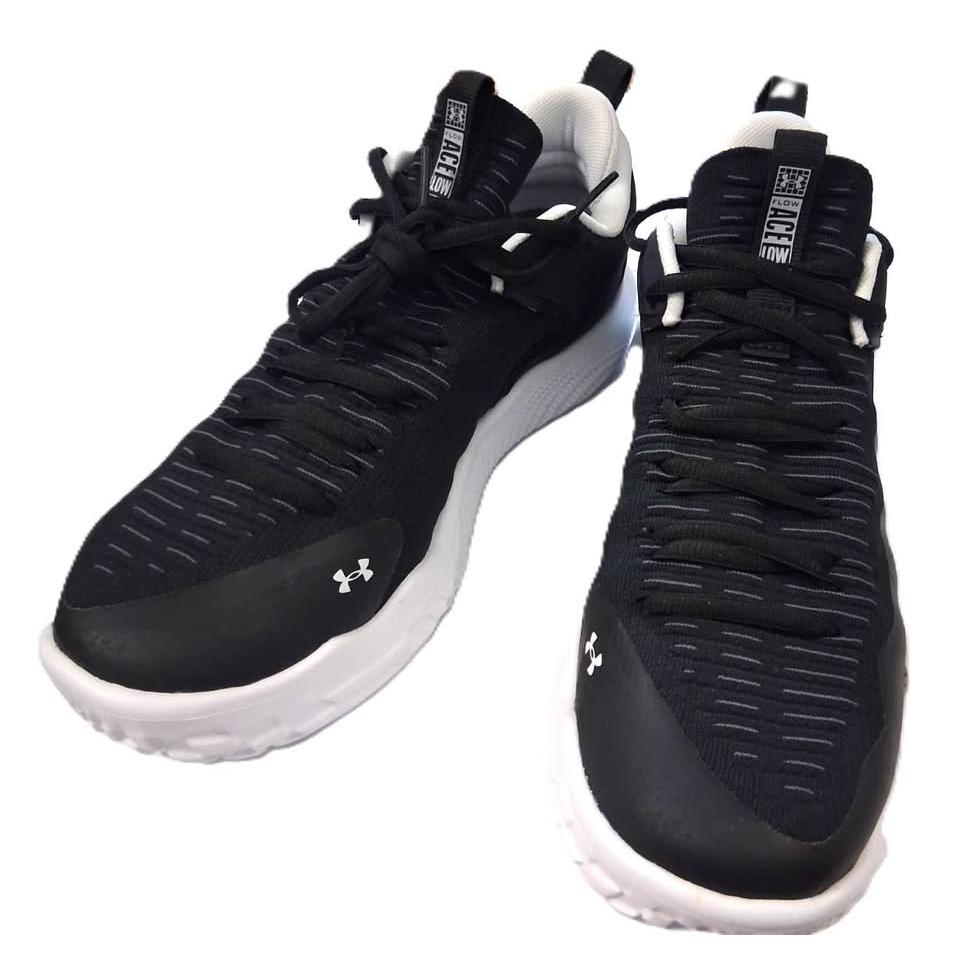 Under Armour Flow Ace Mid – Tenis Training Hombre Negro/Blanco – Tallas US 11 y 12