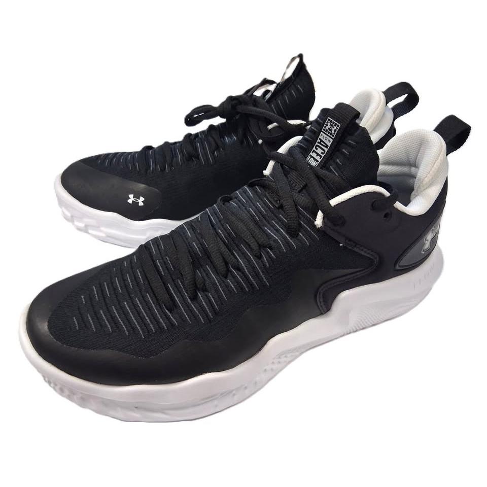 Under Armour Flow Ace Mid – Tenis Training Hombre Negro/Blanco – Tallas US 11 y 12