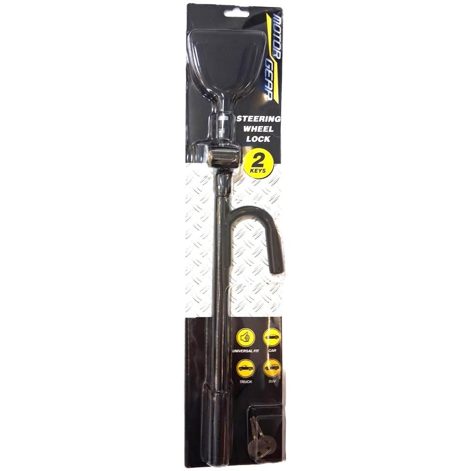 Motor Gear Antirrobo Volante Universal — Steering Wheel Lock 2 Llaves Autos Camionetas SUV