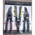 SUPERIOR Set 3 Tijeras para Metal Tin Snip Straight + Left + Right Cut Hojas Serradas 0.8mm
