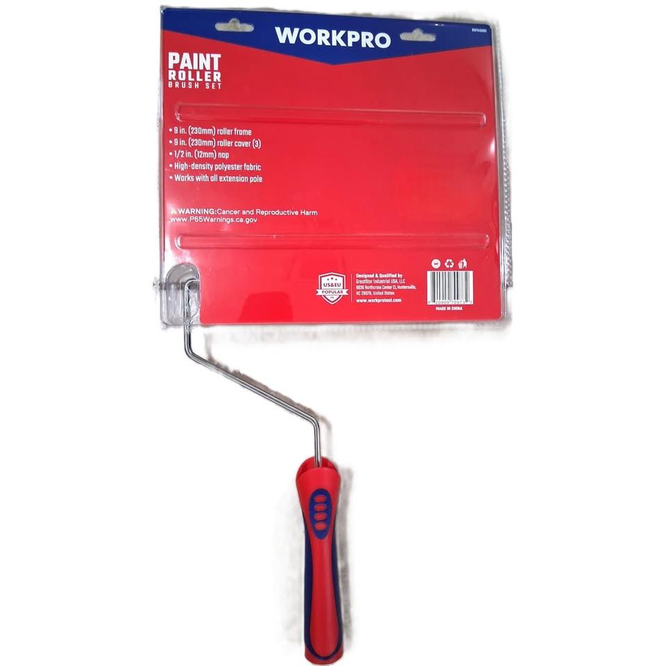PAINT ROLLER BRUSH SET. HIGH DENSITY POLYESTER FABRIC.