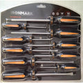 IRONMARK Set 10 Destornilladores Carbon Steel Slotted + Phillips Negro Naranja 1/8" a 5/16"