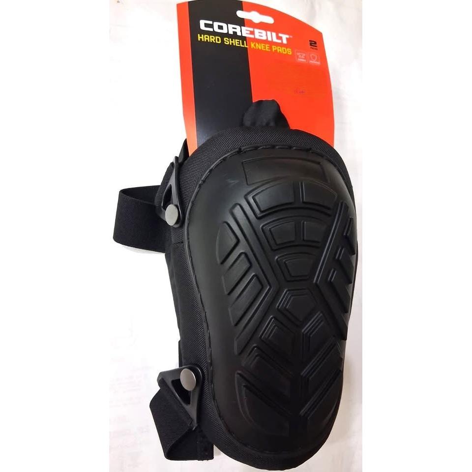 CoreBilt Hard Shell Knee Pads – Gel/Foam, Adjustable Straps (Pair)