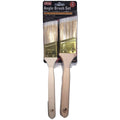 KING Set 2 Brochas Anguladas Angle Brush Cerdas Naturales Feathered Mango Madera 1-1/2" y 2"