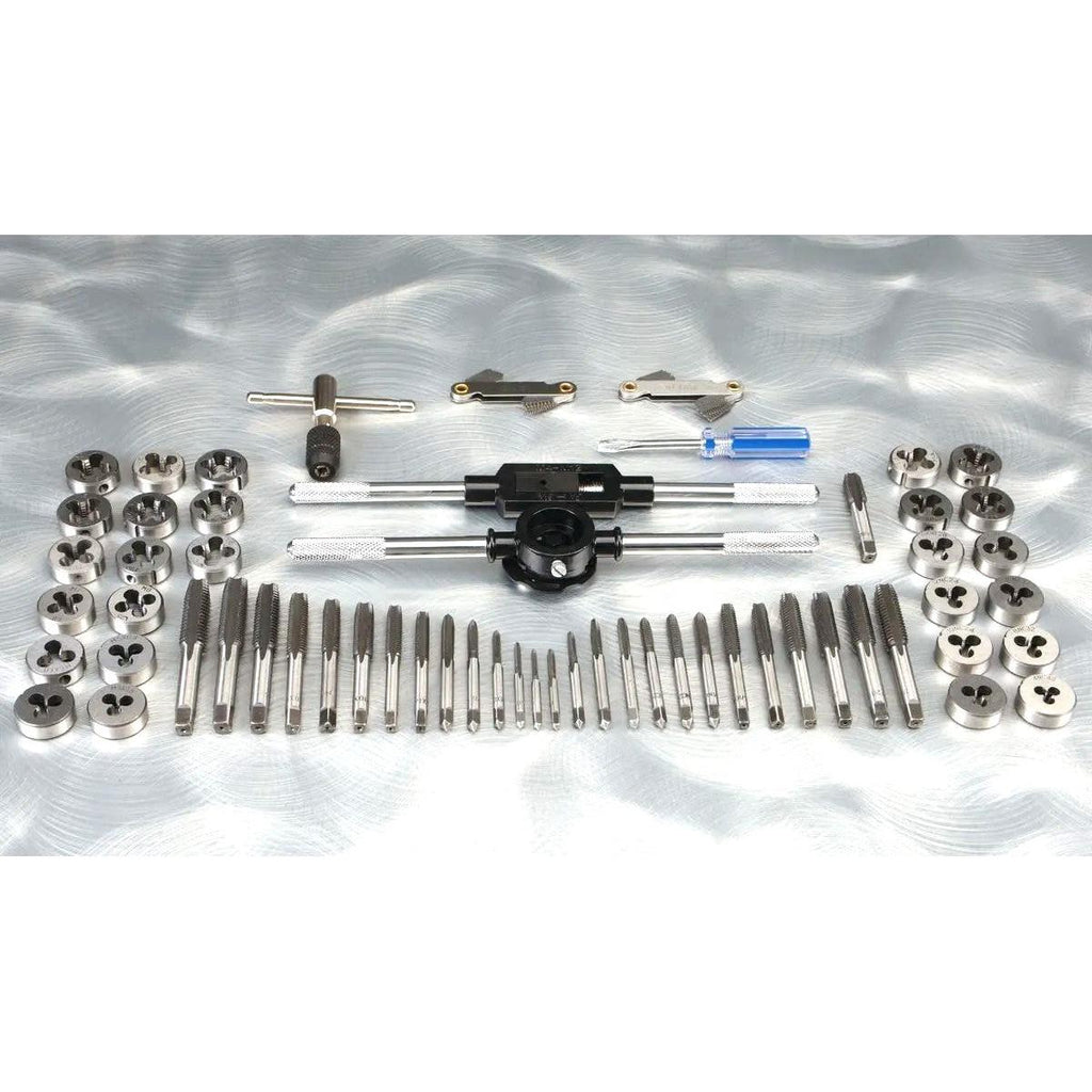 Pittsburgh 60-Piece Tap and Die Set – SAE & Metric, Alloy Steel, Storage Case