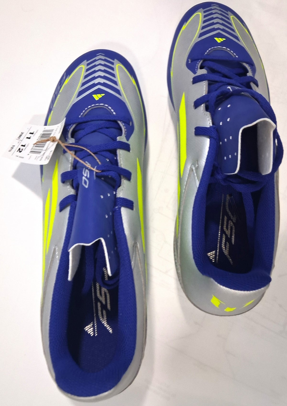 Adidas F50 Club FG/MG Messi – Tacos de Fútbol Hombre – Talla US 11 – Hecho en Cambodia