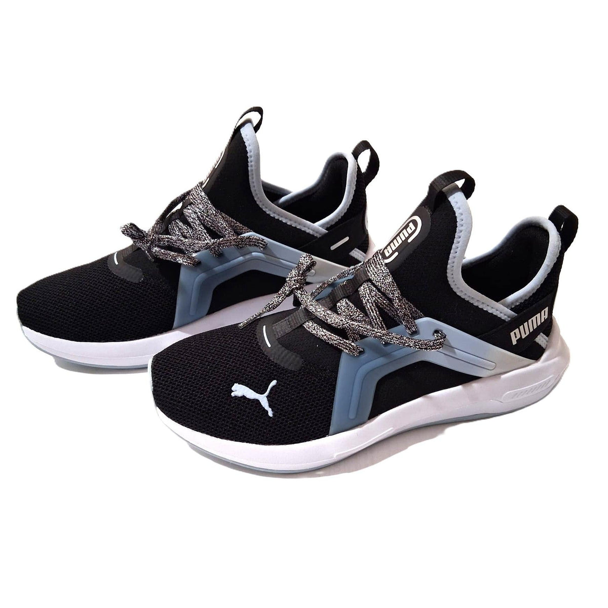 Puma Softride Enzo Evo – Tenis Running Hombre Negro/Azul Acero/Blanco – Talla US 7