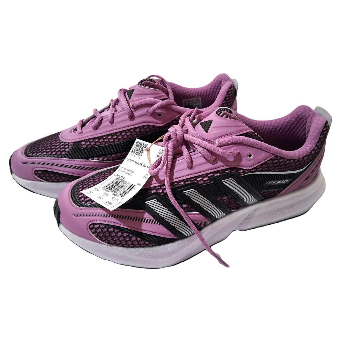 Adidas Lightblaze Glow – Tenis Running Mujer Rosa Orquídea/Negro/Blanco Lavanda – Talla US 10