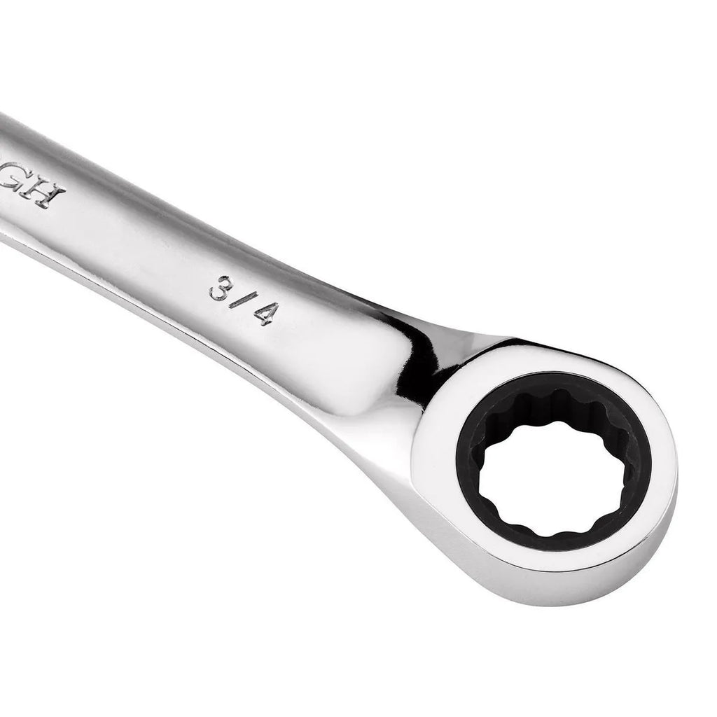 Pittsburgh 7-Piece SAE Ratcheting Combo Wrench Set – 72-Tooth, Triple Chrome, ANSI