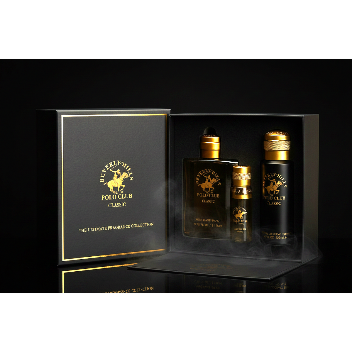 Beverly Hills Polo Club Classic Gift Set – EDT 0.5 fl.oz + After Shave 5.75 fl.oz + Deodorant 4 fl.oz