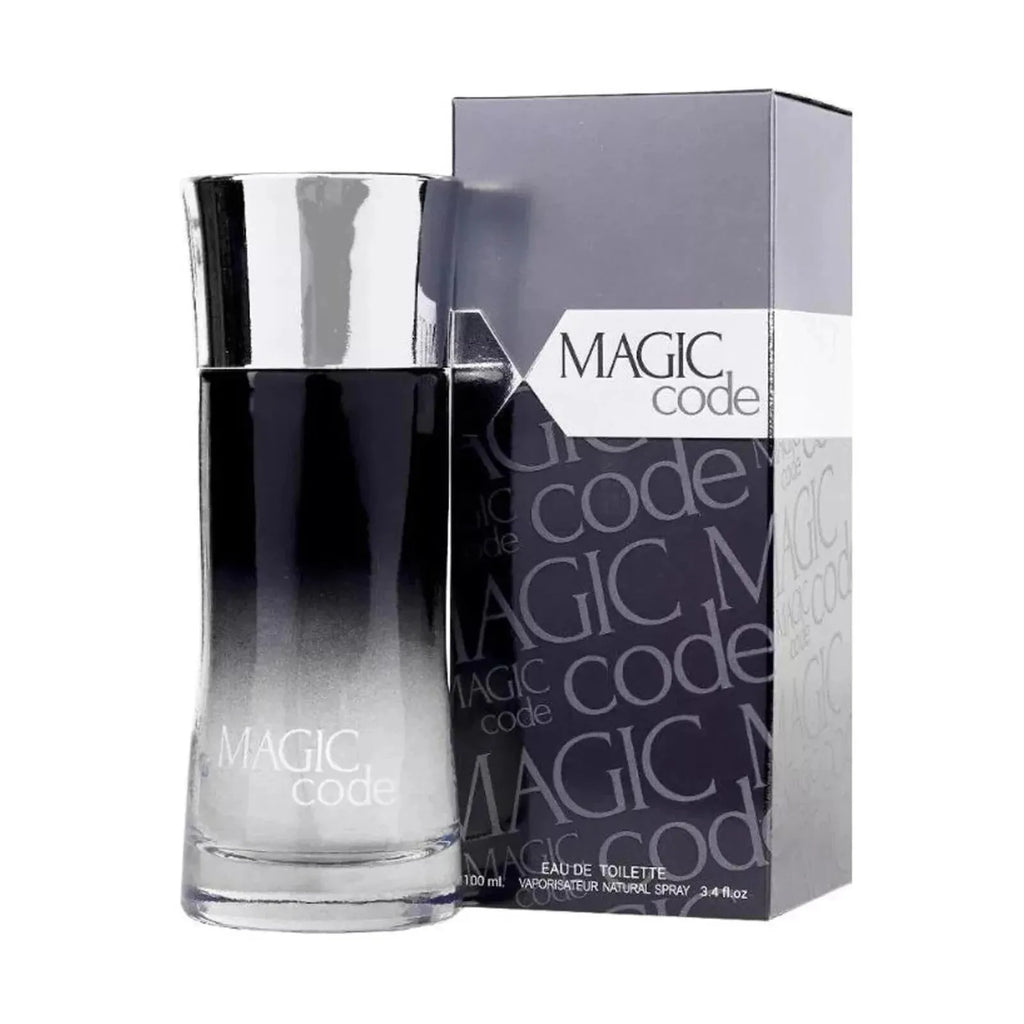 Magic Code Eau de Toilette for Men – Natural Spray, 100 ml / 3.4 fl.oz.