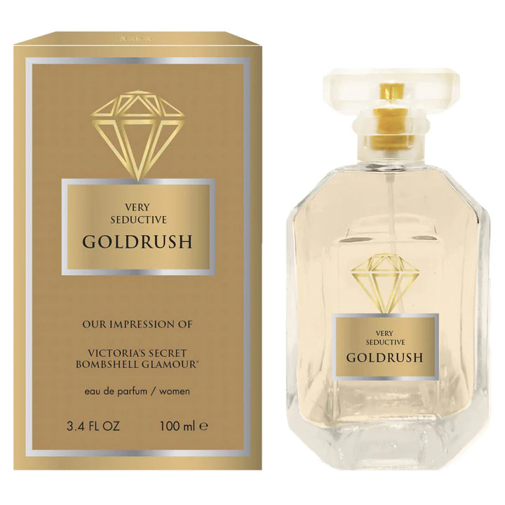 Very Seductive Goldrush Eau de Parfum for Women – Natural Spray, 100 ml / 3.4 fl.oz.