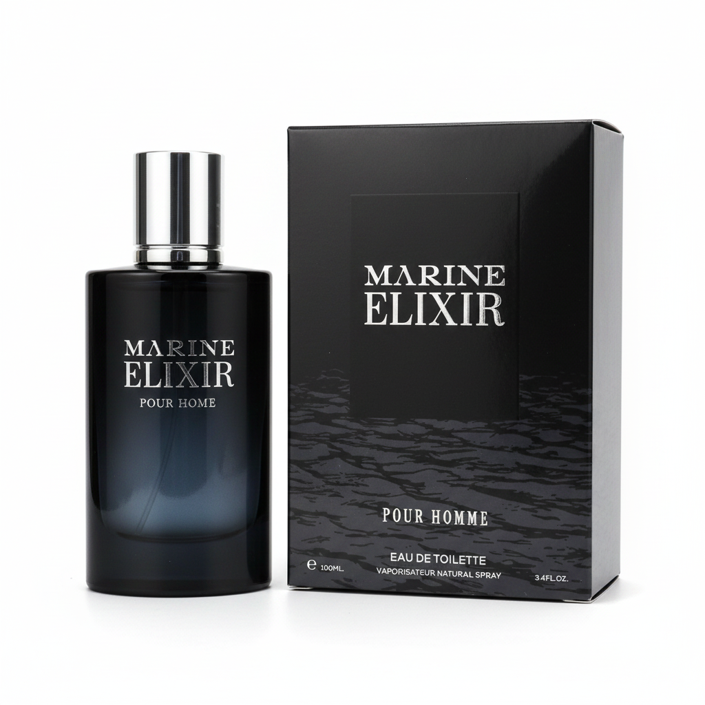 Marine Elixir Pour Homme Eau de Toilette – Natural Spray, 100 ml / 3.4 fl.oz.