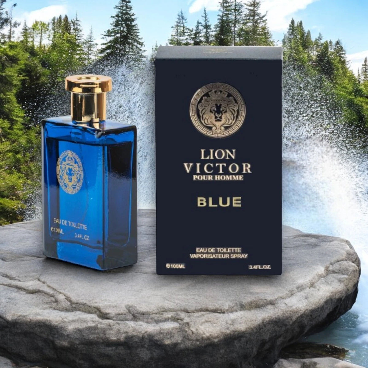 Lion Victor Pour Homme Blue Eau de Toilette – Natural Spray, 100 ml / 3.4 fl.oz.