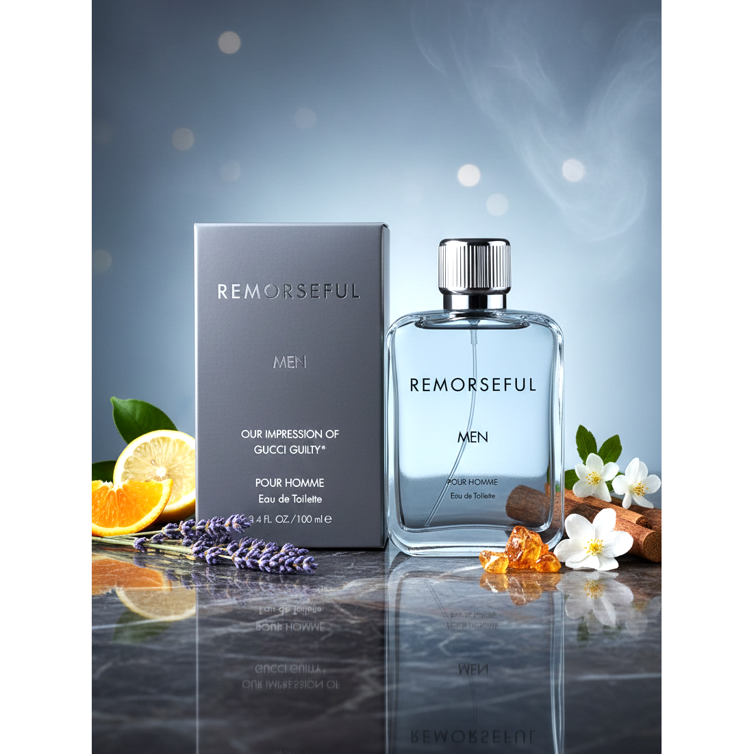 Remorseful Men Pour Homme Eau de Toilette – Vaporisateur Spray, 100 ml / 3.4 fl.oz.