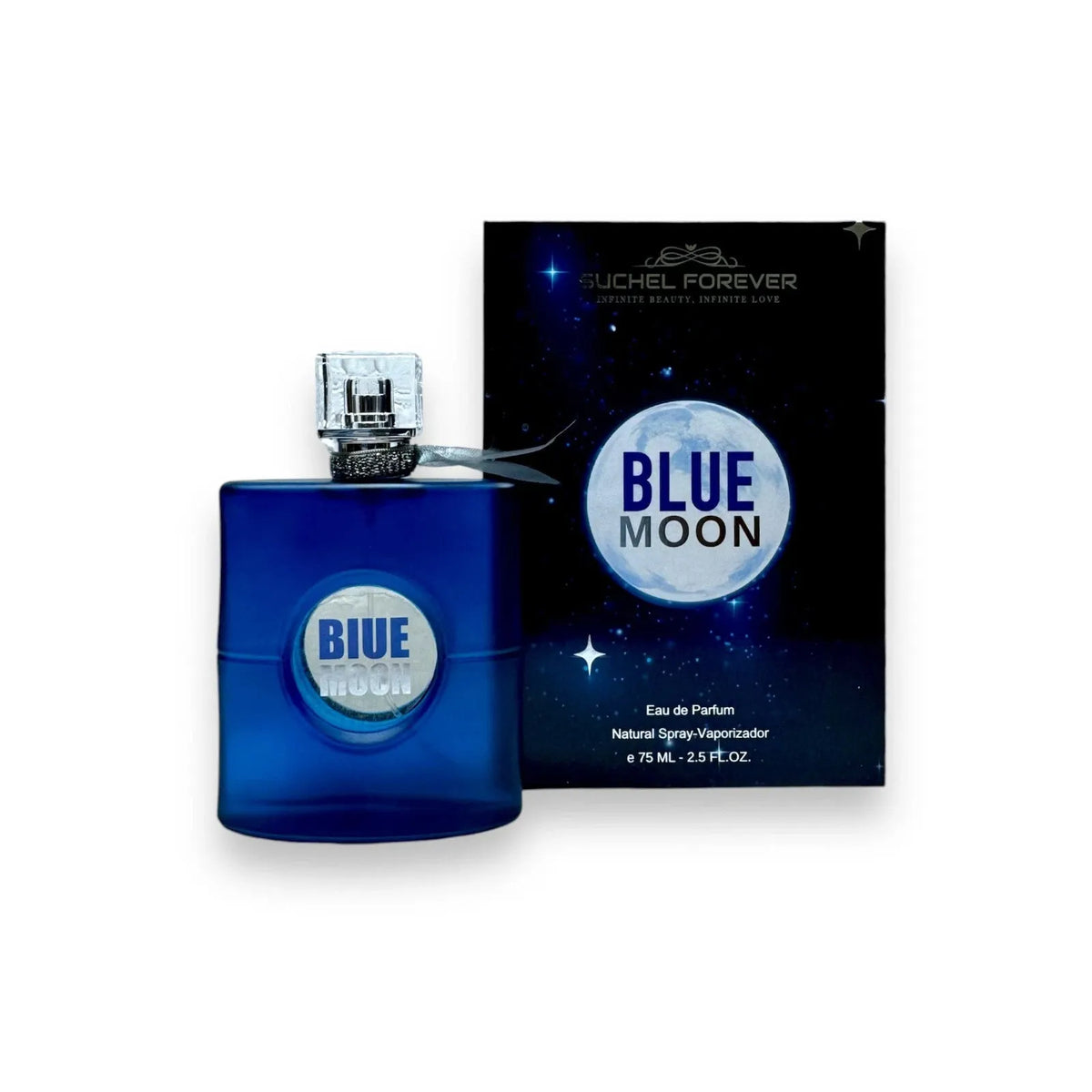 BLUE MOON Eau de Parfum 75ml by Suchel Forever – bottle and box