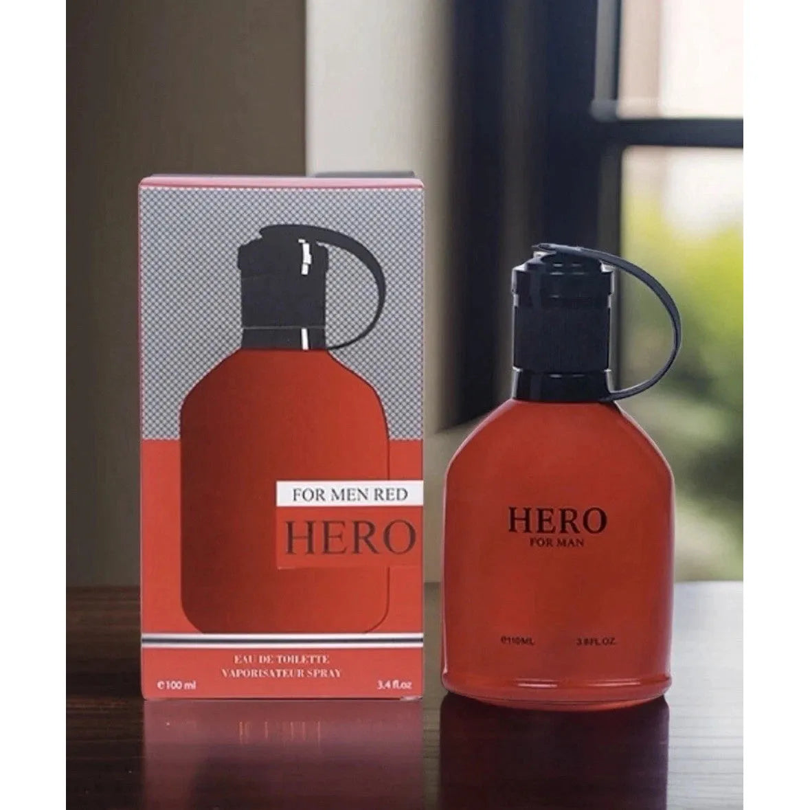Hero for Men Red Eau de Toilette – Vaporisateur Spray, 110 ml / 3.8 fl.oz.