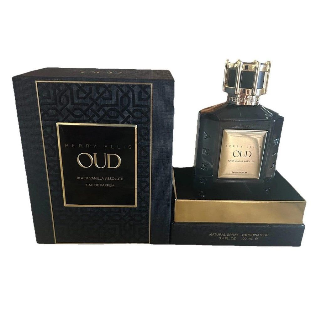 Perry Ellis Oud Black Vanilla Absolute Eau de Parfum – Natural Spray, 100 ml / 3.4 fl.oz.