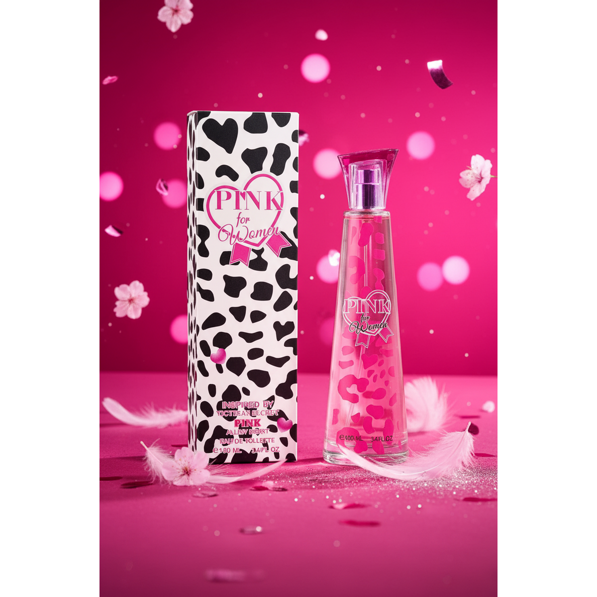 Pink for Women Eau de Parfum – Natural Spray, 100 ml / 3.4 fl.oz.