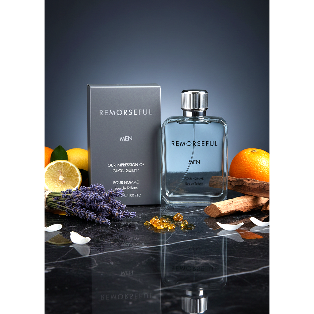 Remorseful Men Pour Homme Eau de Toilette – Vaporisateur Spray, 100 ml / 3.4 fl.oz.
