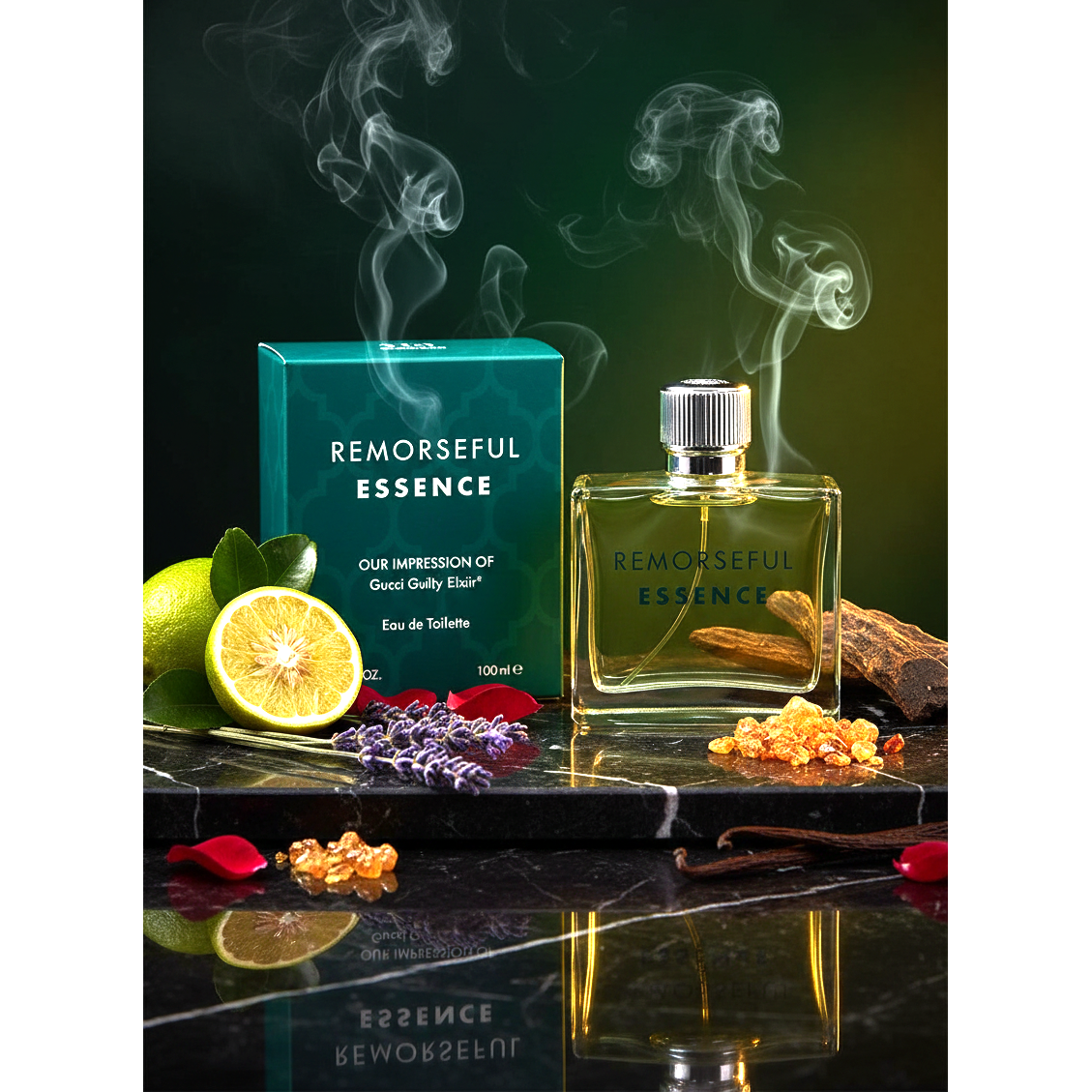 Remorseful Essence Eau de Toilette for Men – Vaporisateur Spray, 100 ml / 3.4 fl.oz.