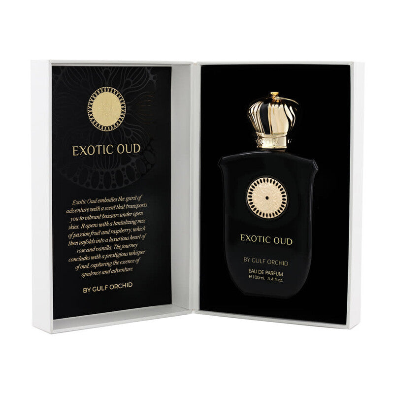 Gulf Orchid Exotic Oud Eau de Parfum – Natural Spray, 100 ml / 3.4 fl.oz.