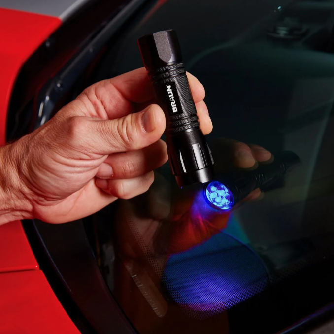 Linterna LED detectora de fugas UV BRAUN