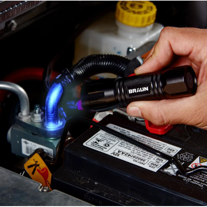 Linterna LED detectora de fugas UV BRAUN