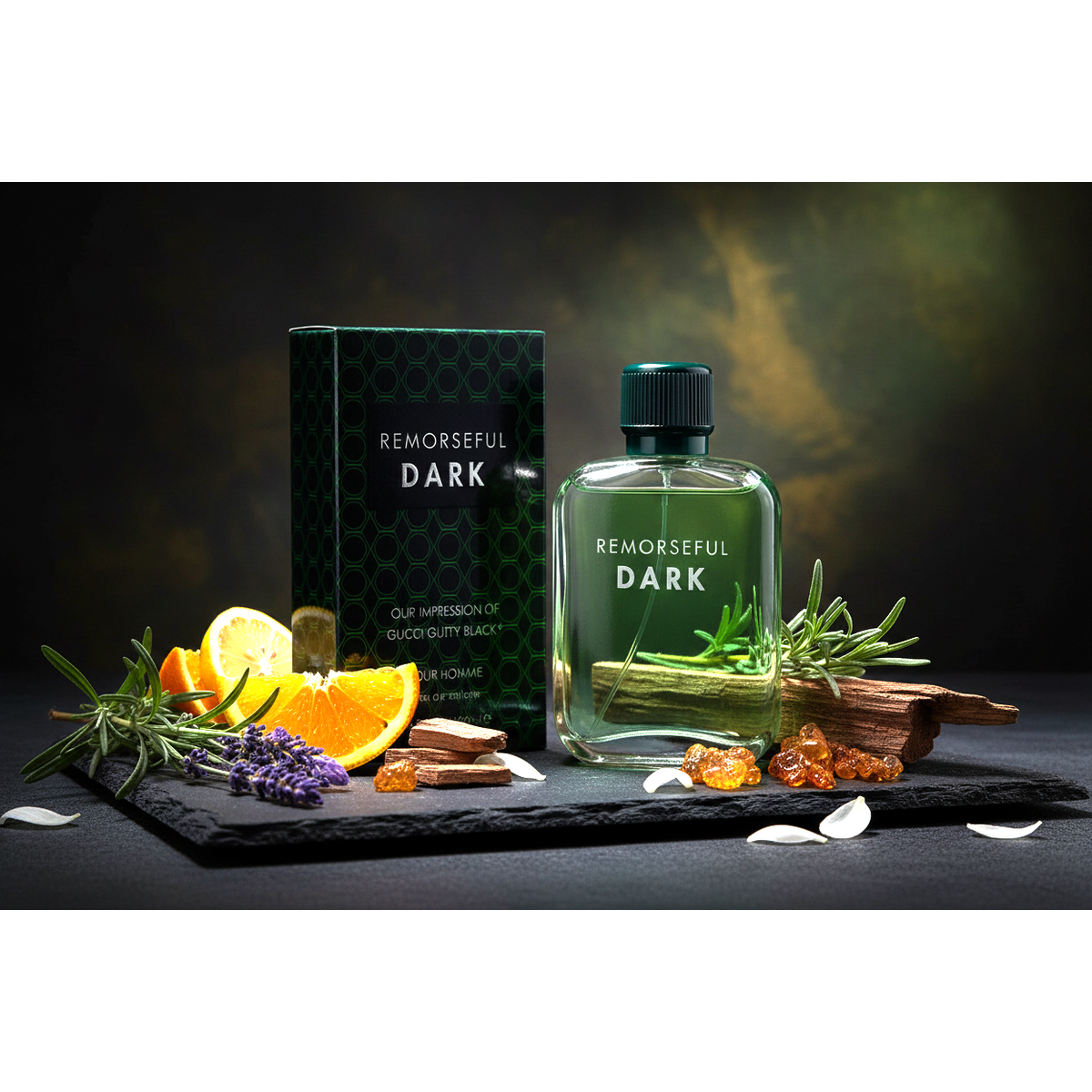 Remorseful Dark Pour Homme Eau de Toilette – Vaporisateur Spray, 100 ml / 3.4 fl.oz.