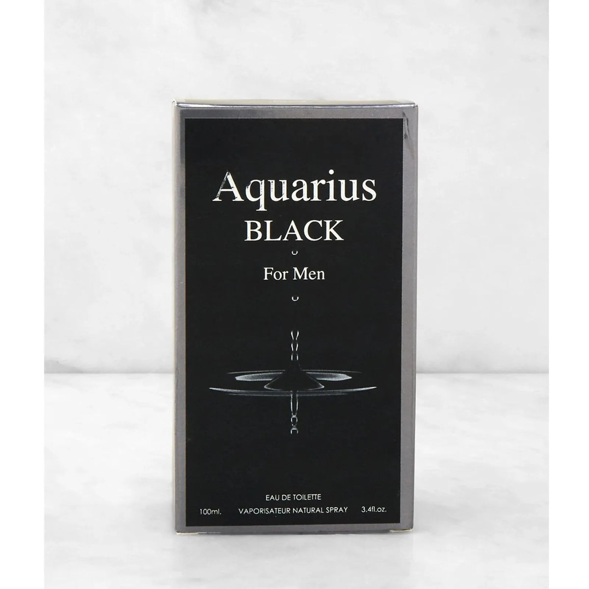 Aquarius Black for Men Eau de Toilette – Natural Spray, 100 ml / 3.4 fl.oz.