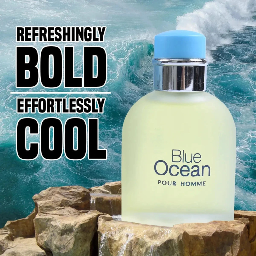 Blue Ocean Pour Homme Eau de Toilette – Natural Spray, 100 ml / 3.4 fl.oz.