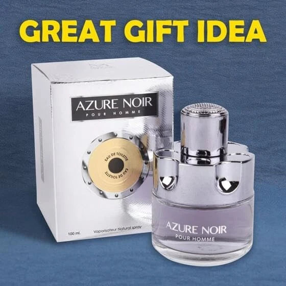Azure Noir Pour Homme Eau de Toilette – Natural Spray, 100 ml / 3.4 fl.oz.