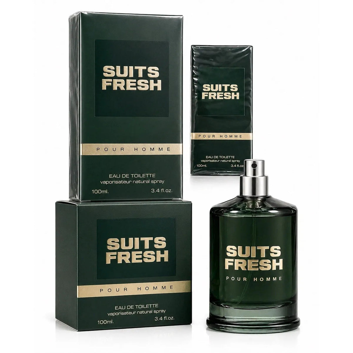 Suits Fresh Pour Homme Eau de Toilette – Natural Spray, 100 ml / 3.4 fl.oz.