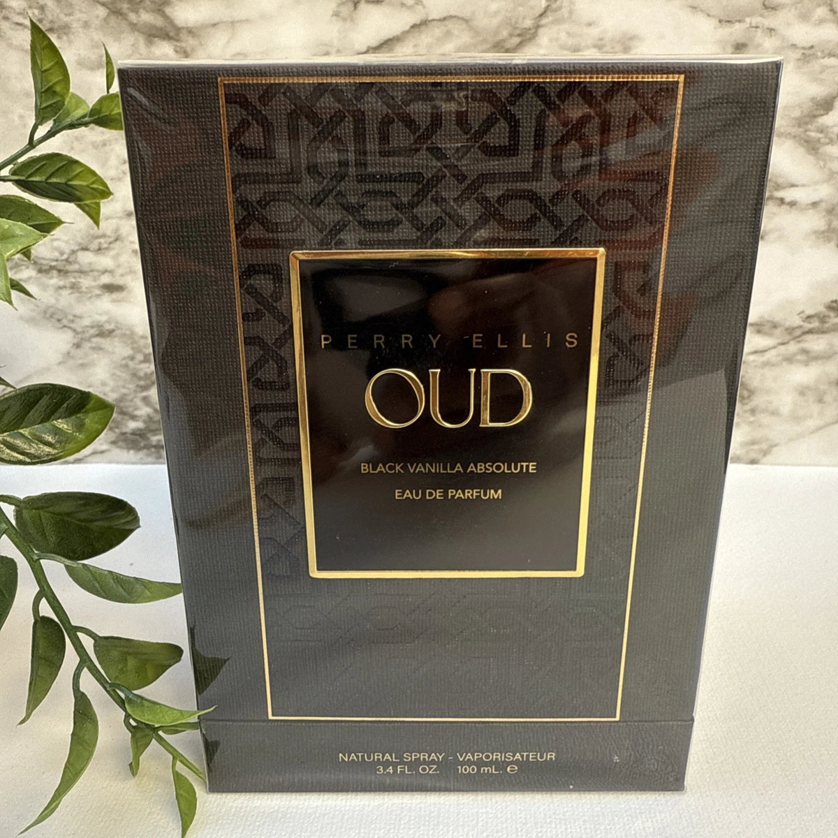 Perry Ellis Oud Black Vanilla Absolute Eau de Parfum – Natural Spray, 100 ml / 3.4 fl.oz.