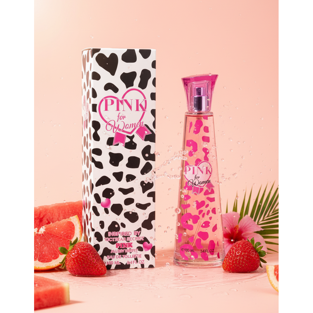 Pink for Women Eau de Parfum – Natural Spray, 100 ml / 3.4 fl.oz.