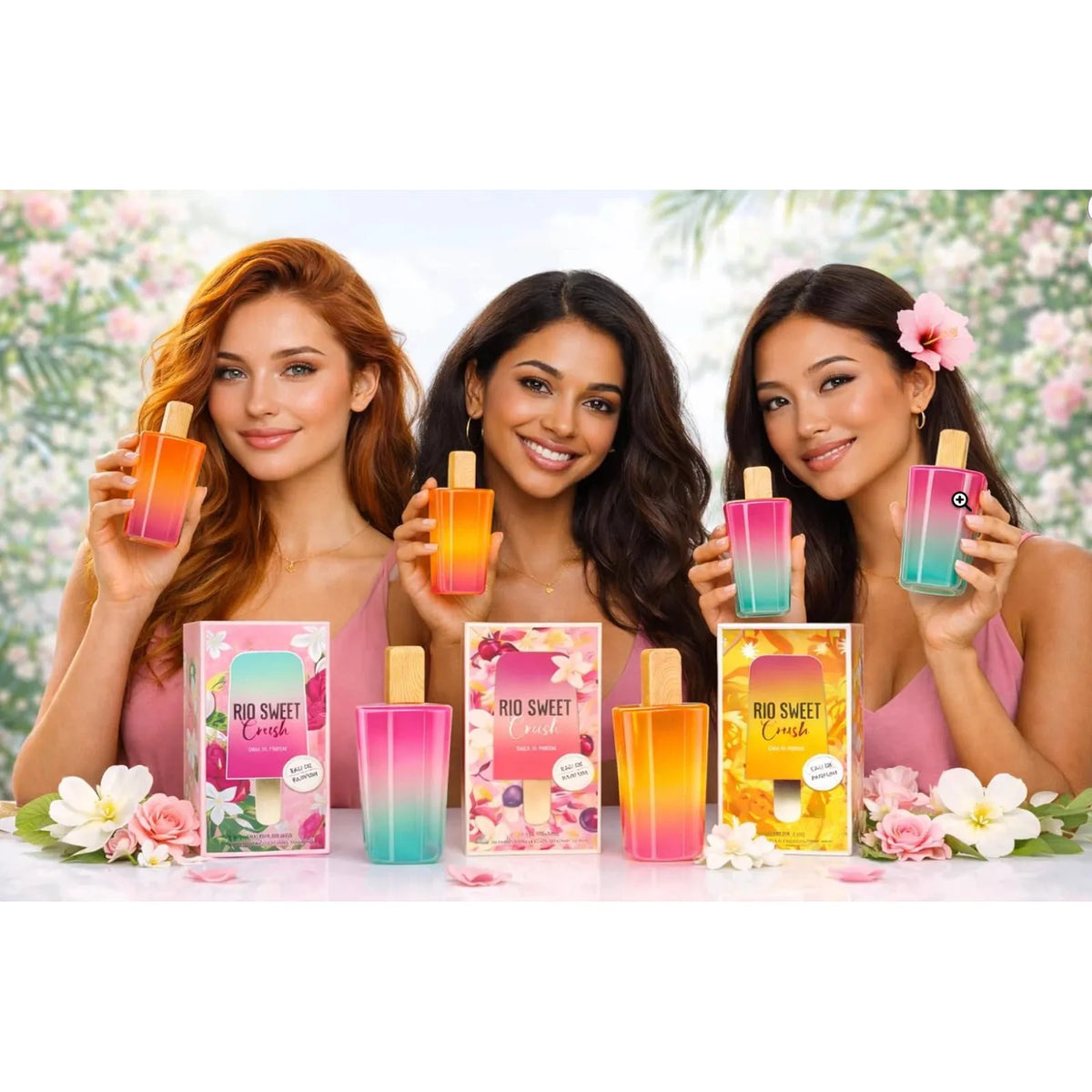 Rio Sweet Crush Pink Jasmine Eau de Parfum for Women – Natural Spray, 100 ml / 3.4 fl.oz.