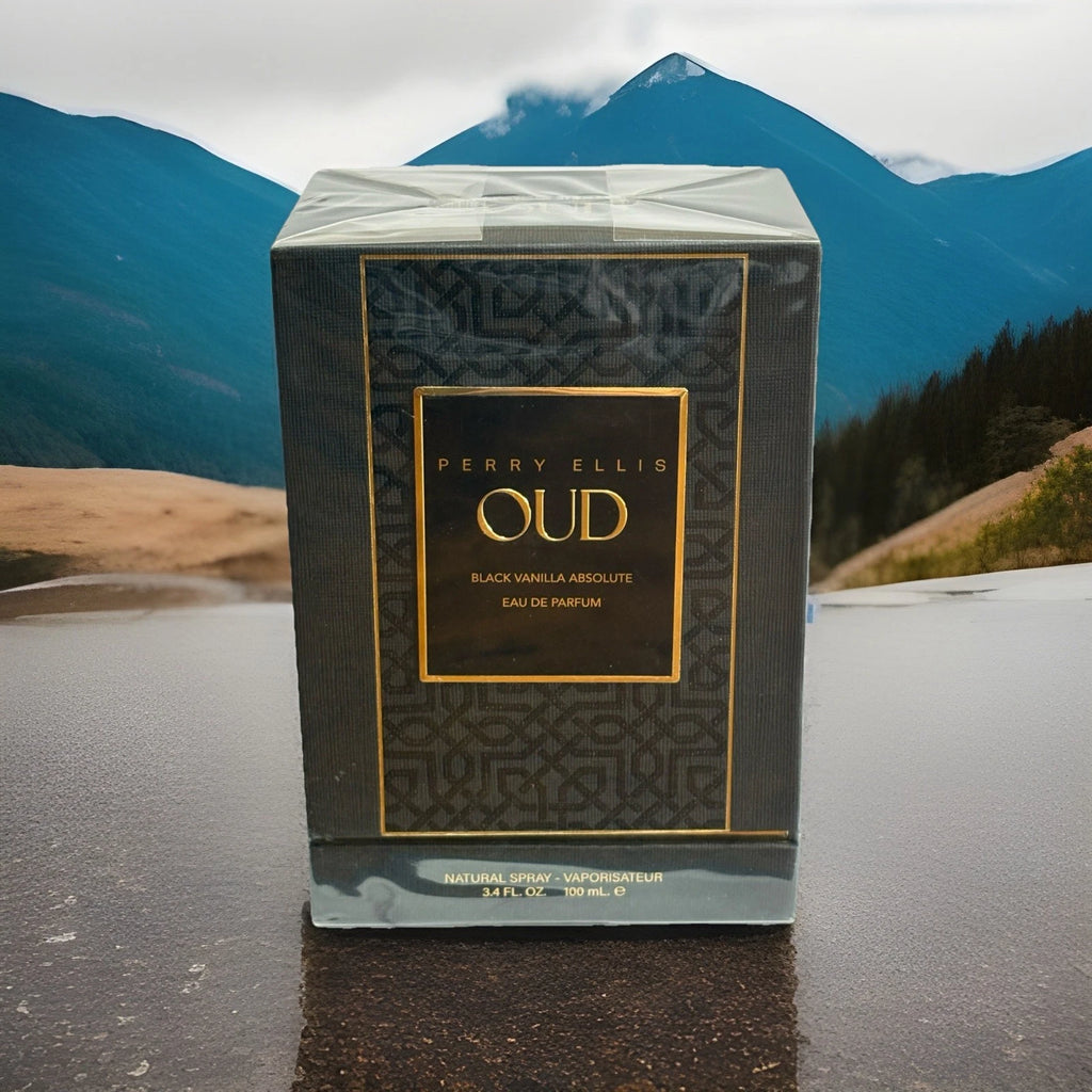 Perry Ellis Oud Black Vanilla Absolute Eau de Parfum – Natural Spray, 100 ml / 3.4 fl.oz.