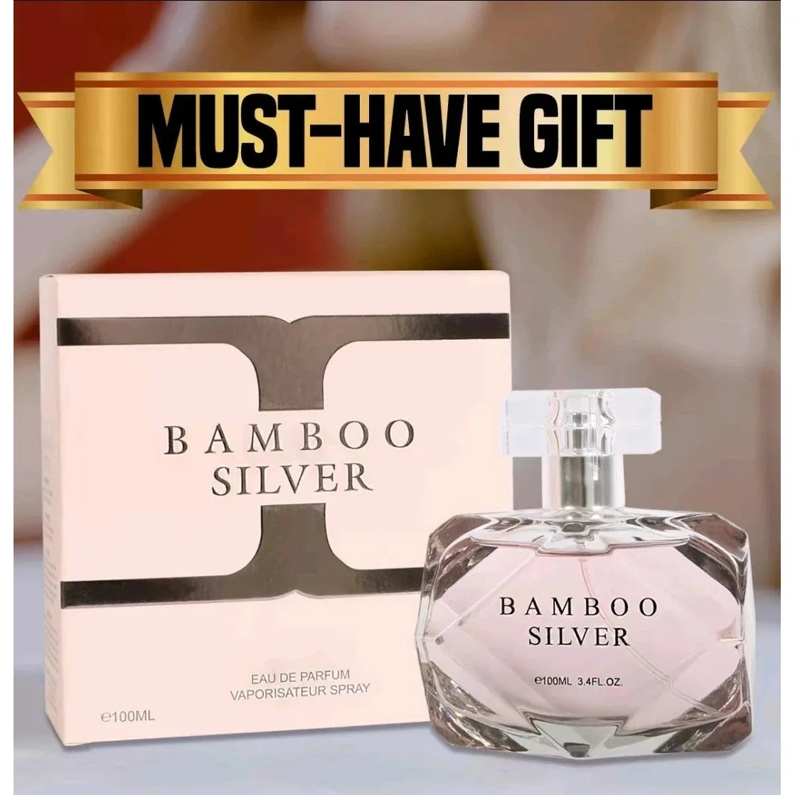 Bamboo Silver Eau de Parfum for Women – Vaporisateur Spray, 100 ml / 3.4 fl.oz.