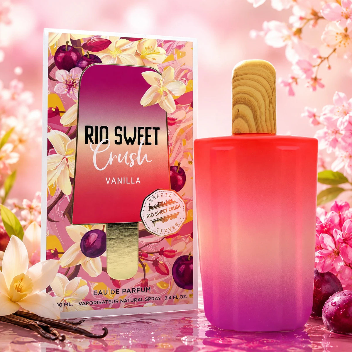 Rio Sweet Crush Vanilla Eau de Parfum for Women – Natural Spray, 100 ml / 3.4 fl.oz.