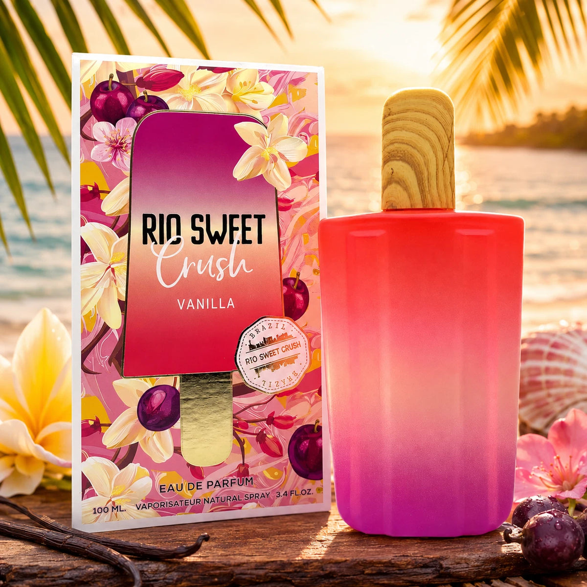 Rio Sweet Crush Vanilla Eau de Parfum for Women – Natural Spray, 100 ml / 3.4 fl.oz.