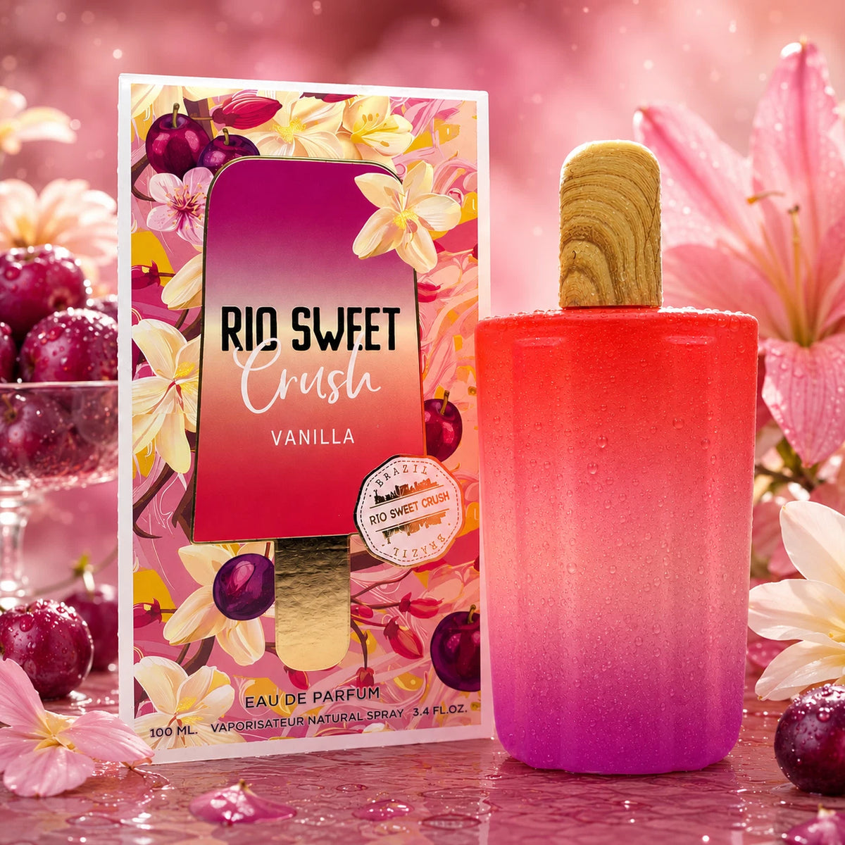 Rio Sweet Crush Vanilla Eau de Parfum for Women – Natural Spray, 100 ml / 3.4 fl.oz.