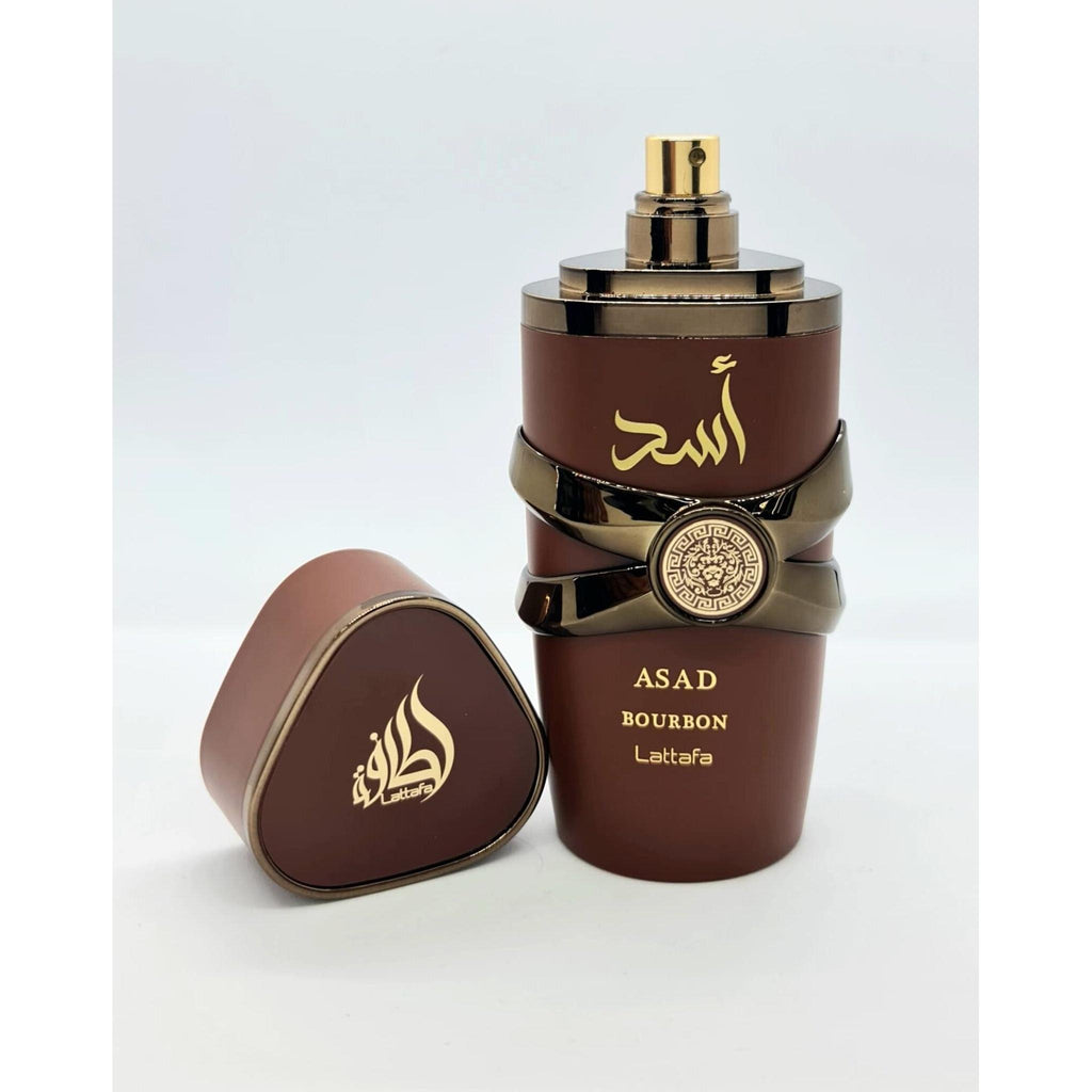 Lattafa Asad Bourbon Eau de Parfum for Men – Natural Spray, 100 ml / 3.45 fl.oz.