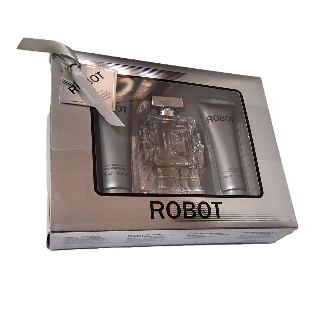Robot Gift Set for Men – Eau de Parfum 110 ml + Shower Gel 90 ml + Body Lotion 90 ml